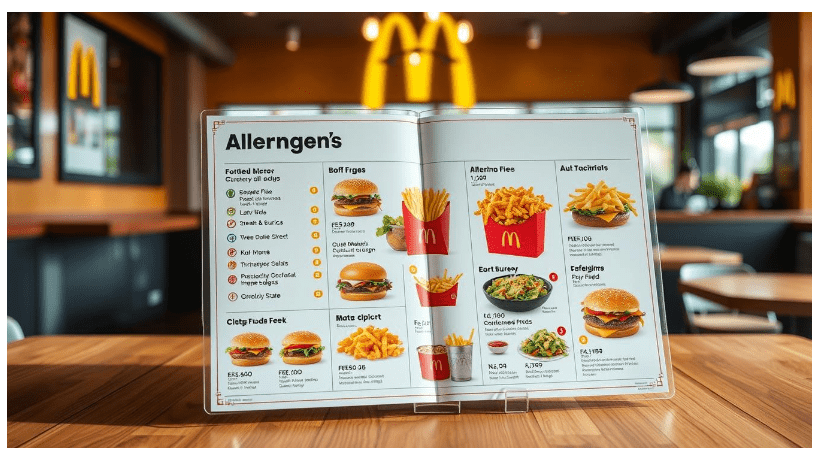 McDonald’s Allergen Menu with Prices
